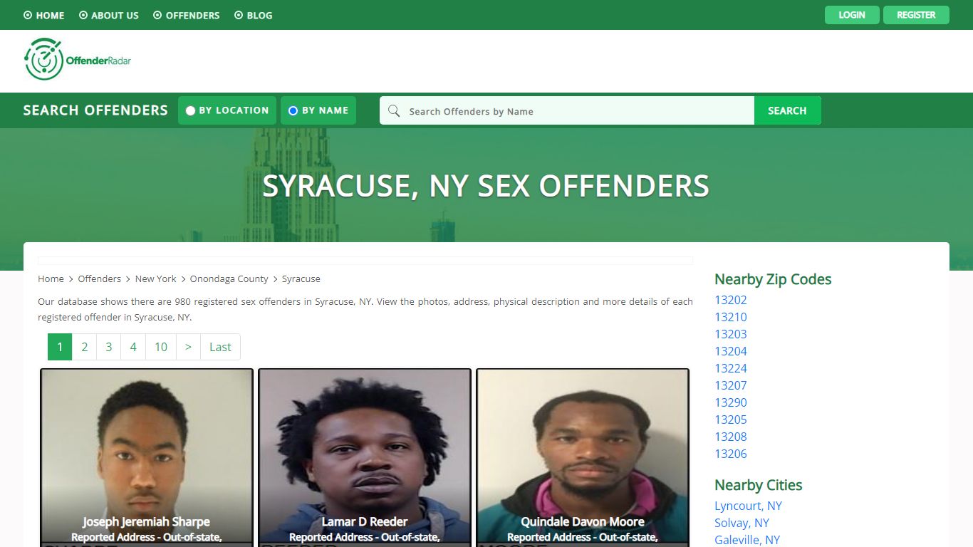 Syracuse, NY Sex Offenders Registry and database at Offender Radar