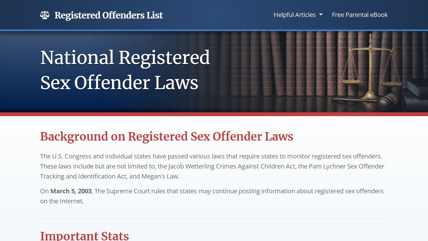 Registered Offenders List | National and State Sex Offender Info